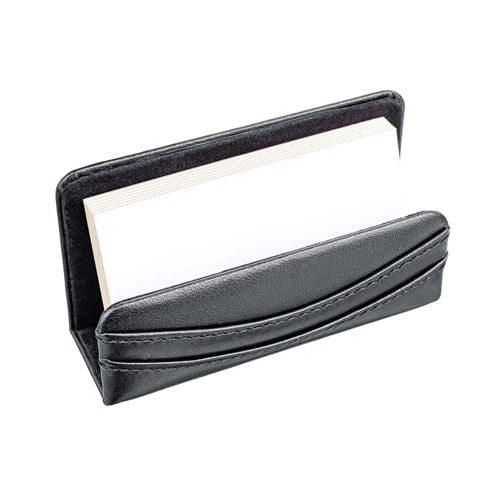 Leather Business Card Holder Black02
