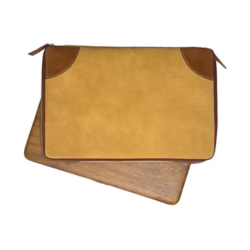 Suede Leather Laptop Sleeve