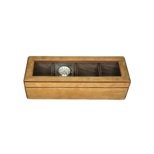 Suede Leather Watch Box