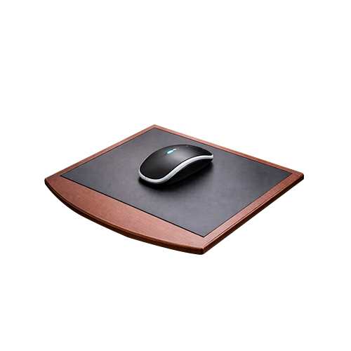 Wallnut Wooden & Leather Mouse Pad