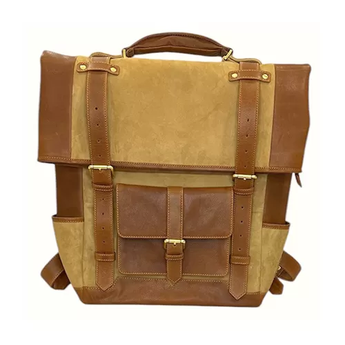Suede Leather Backpack